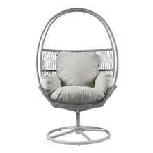 Load image into Gallery viewer, Reno - Outdoor Wicker Swivel Lounge Chair - Light Gray