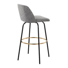 Load image into Gallery viewer, Toriano - Contemporary Fixed Height, Barstool With Swivel & Round Footrest (Set of 2)