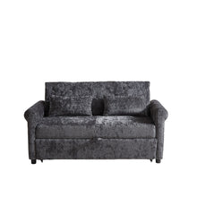 Load image into Gallery viewer, Loveseat Sofa Bed, Pull - Out Couch Sleeper & 2 Pillows