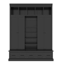 Load image into Gallery viewer, Hall Tree With Bench And 5 Storage Cubbies