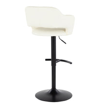 Load image into Gallery viewer, Margarite - Contemporary Adjustable Barstool With Swivel With Rounded T Footrest (Set of 2)