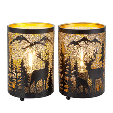Load image into Gallery viewer, Novelty Desk Lamp With Cylinder Shade - Brown