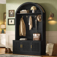 Load image into Gallery viewer, Arched Top Hall Tree With 5 Hooks