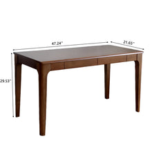 Load image into Gallery viewer, Desk With Drawers, Smooth Edge Design - Walnut