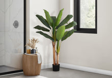 Load image into Gallery viewer, 55" Tall, Artificial Plant, Banana Tree, Indoor, Faux, Fake, Floor, Greenery, Potted, Real Touch, Decorative - Green / Black