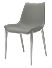 Load image into Gallery viewer, Faux Leather Modern Dining Chairs (Set of 2) - Gray