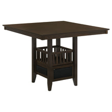 Load image into Gallery viewer, Finley - Square Counter Table With Storage Pedestal Dining Table - Espresso