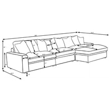 Load image into Gallery viewer, Cassidy - Upholstered Sectional Sofa With Reversible Cushions
