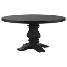 Load image into Gallery viewer, Allende - Round Dining Pedestal Table With Carved Base - Black