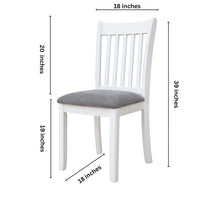 Load image into Gallery viewer, Modern Dining Chair, Wooden Back, Cushion Seats (Set of 2)