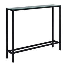 Load image into Gallery viewer, 36" Mirrored Glass Console Table - Black