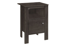 Load image into Gallery viewer, Nightstand With Cabinet Storage - Brown