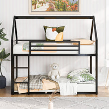 Load image into Gallery viewer, House Bunk Bed With Built In Ladder