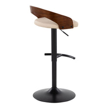 Load image into Gallery viewer, Grotto - Contemporary Adjustable Barstool With Swivel With Rounded T Footrest (Set of 2)