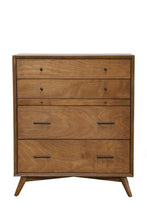 Load image into Gallery viewer, Solid Wooden 4 Drawer Chest - Brown
