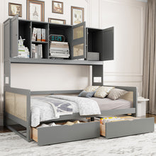 Load image into Gallery viewer, Daybed And All In One Cabinet And Shelf
