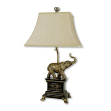 Load image into Gallery viewer, Antique Elephant Table Lamp - Bronze
