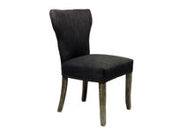 Load image into Gallery viewer, Upholstered Fabric Dining Parsons Chairs (Set of 2) - Dark Gray