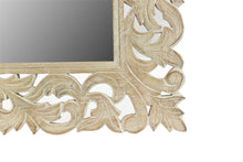 Load image into Gallery viewer, 47" Antiqued Solid Carved Scrollwork Accent Mirror - White