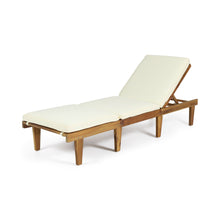 Load image into Gallery viewer, Ariana - Wood Chaise Lounge With Cushion