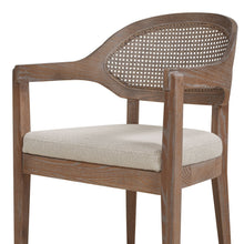 Load image into Gallery viewer, Americana - Mid-Century Modern Cane Back Dining Chair Textured Weave - Taupe Beige
