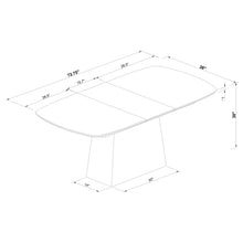 Load image into Gallery viewer, Idlewild - Extension Leaf Dining Table With Tapering Pedestal Base - Black