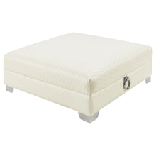 Load image into Gallery viewer, Cordelia - Square Ottoman - White