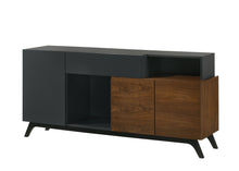 Load image into Gallery viewer, Destin- Ceramic Server - Walnut / Black