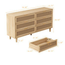 Load image into Gallery viewer, 6 Drawer Storage Modern Cabinet For Bedroom
