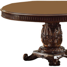 Load image into Gallery viewer, 60" Solid Wood Pedestal Base Dining Table - Brown