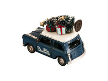 Load image into Gallery viewer, c19060s Mini Cooper Christmas Sculpture - Blue