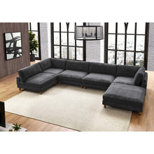 Load image into Gallery viewer, Modern Modular Sectional With Adjustable Back Support