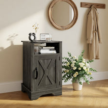 Load image into Gallery viewer, Farmhouse Nightstand, Charging Station & Storage