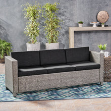 Load image into Gallery viewer, Thalassa - Outdoor 3 Seater Sofa With Removable Cushions And Steel Frame