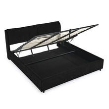Load image into Gallery viewer, Storage Upholstered Hydraulic Platform Bed With Integrated Headboard
