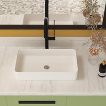 Load image into Gallery viewer, Modern Ceramic Rectangular Bathroom Vessel Sink With European Design