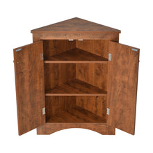 Load image into Gallery viewer, Triangle Bathroom Storage Cabinet With Adjustable Shelves, Freestanding Floor Cabinet For Home Kitchen