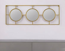 Load image into Gallery viewer, 16" Iron Framed Accent Mirror - Gold