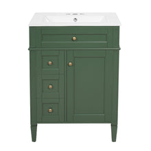 Load image into Gallery viewer, Bathroom Vanity With Top Sink, Storage Cabinet With 2 Drawers And Tip-Out Drawer
