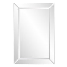 Load image into Gallery viewer, 36" Glass Framed Accent Mirror - Pearl Silver