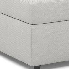 Load image into Gallery viewer, Chenille Storage Ottoman (714337) - Beige / Black
