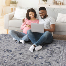Load image into Gallery viewer, Marfi - 8' X 10' Oriental Area Rug - Gray / Blue