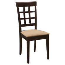 Load image into Gallery viewer, Lattice Back Dining Chair (Set of 2) - Brown