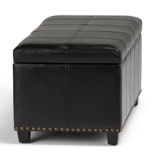 Load image into Gallery viewer, Amelia - Transitional Storage Ottoman Bench