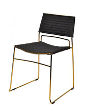 Load image into Gallery viewer, Fabric Dining Chairs (Set of 2) - Gray / Gold