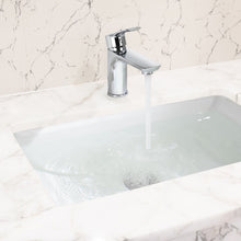 Load image into Gallery viewer, Single Handle Lavatory Basin Sink Faucet Brass Bathroom Faucet With Hot And Cold Water Control - Chrome