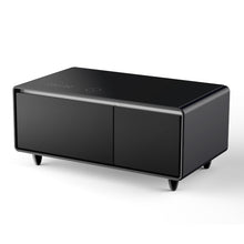 Load image into Gallery viewer, Modern Smart Coffee Table With Built-In Fridge - tooth Speaker, Wireless Charging, Touch Control Panel, USB Interface, Outlet Protection, Atmosphere Light