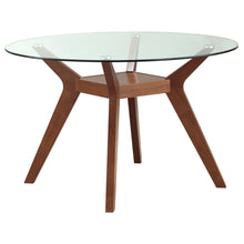 Load image into Gallery viewer, Flynn - 5 Piece Glass Top Dining Table Sets And Chairs - Brown