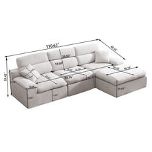 Load image into Gallery viewer, Corner Chaise Sofa With High Backrest