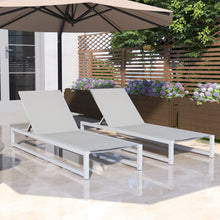 Load image into Gallery viewer, Chaise Lounge With 5 Reclining Positions, Outdoor Patio Lounge Chairs